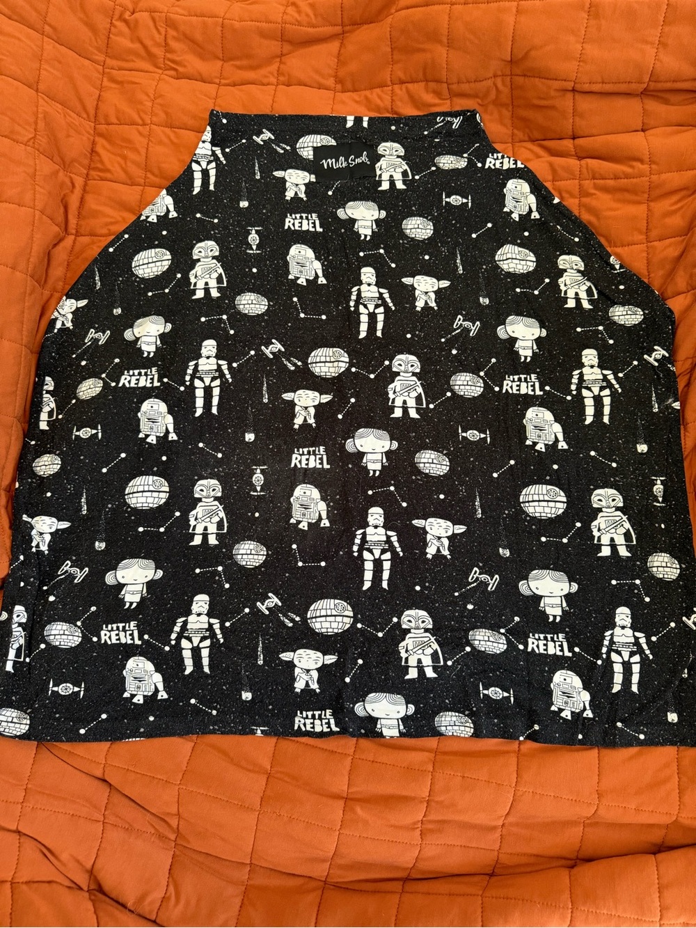 Milk Snob Star Wars Little Rebel 5-1 Baby Nursing/Car Seat Cover GUC